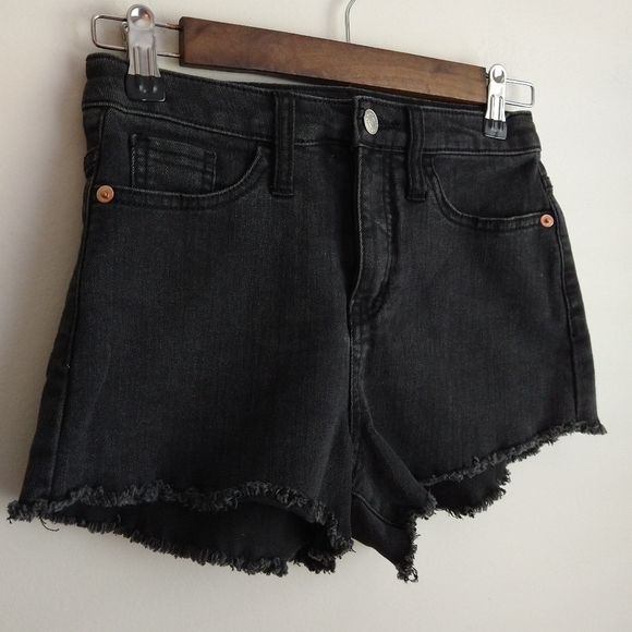 Wild Fable Size 00 High-Rise Black Short Shorts - Picture 2 of 7